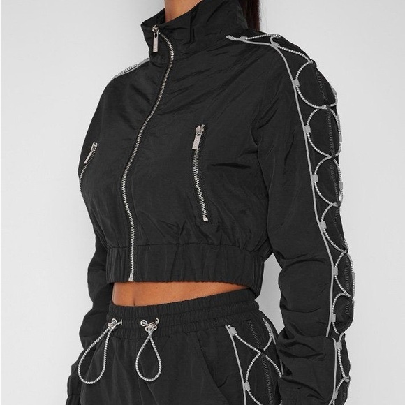 Maniere de Voir Nylon Reflective Bungee Track Set in Small - Picture 1 of 6